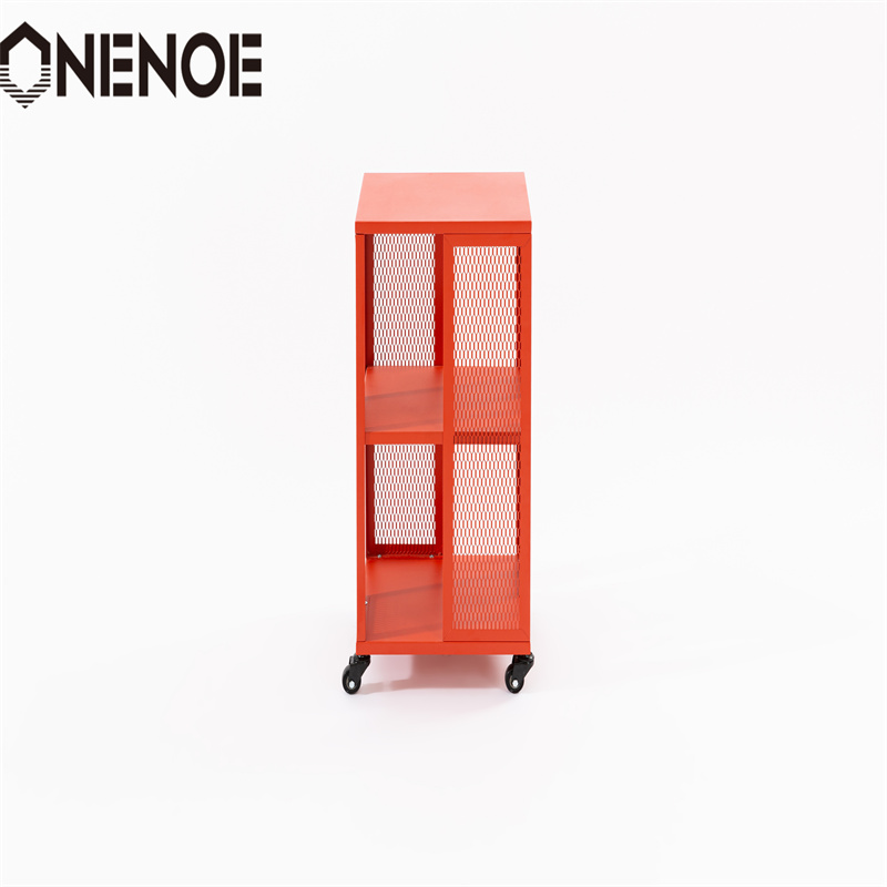 Onenoe Home moderne meubles en métal étagères amovibles Cabinet librasse armoire de rangement d\'organisateurs à cadre solide avec 3niveaux